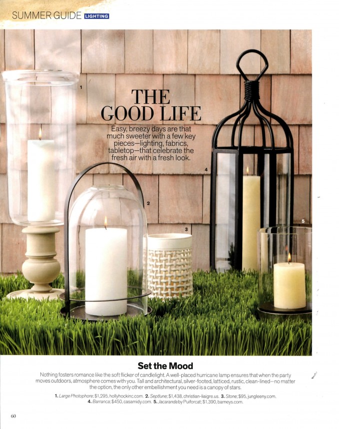 veranda magazine lighting