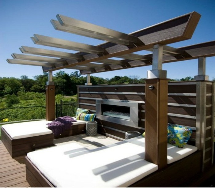veranda aus metall