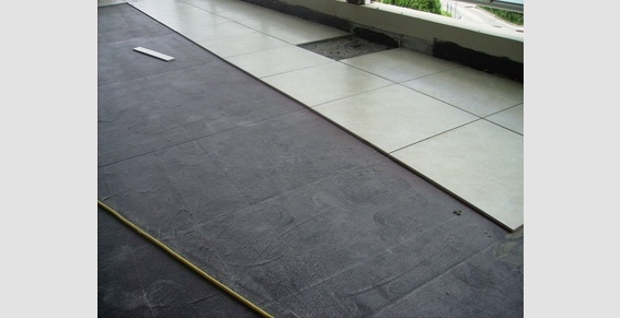 isolation carrelage veranda