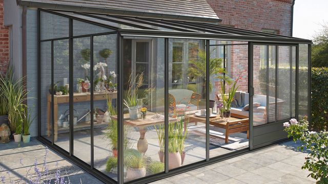 veranda acier en kit