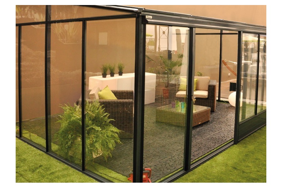 veranda adossee a un mur