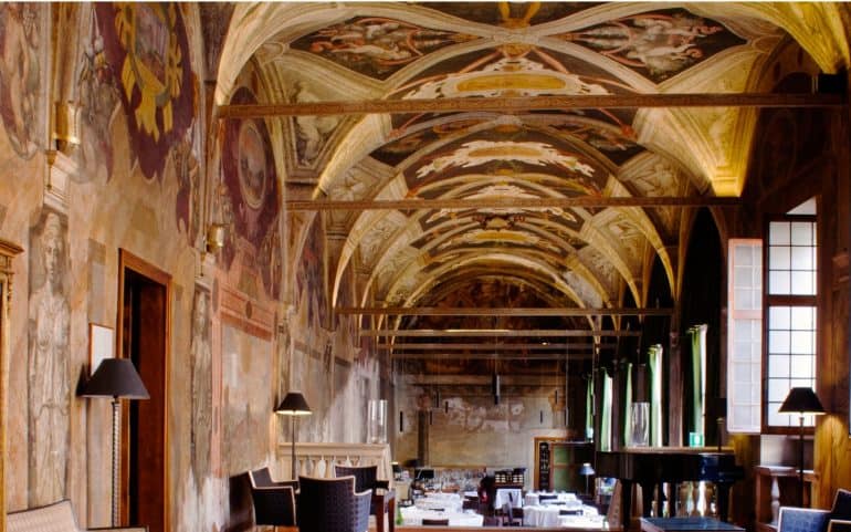 la veranda dell'hotel columbus ristorante roma