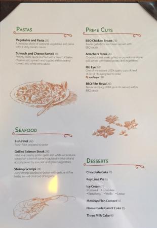 veranda menu