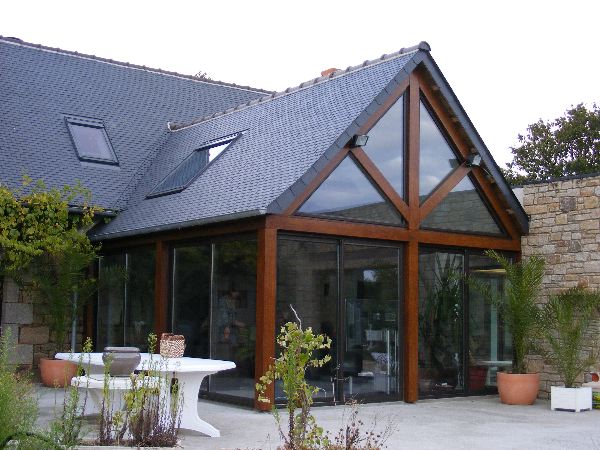 extension en bois ou veranda