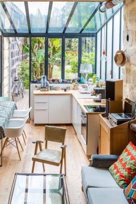 cuisine dans veranda 12m2