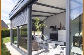 veranda avec mur plein
