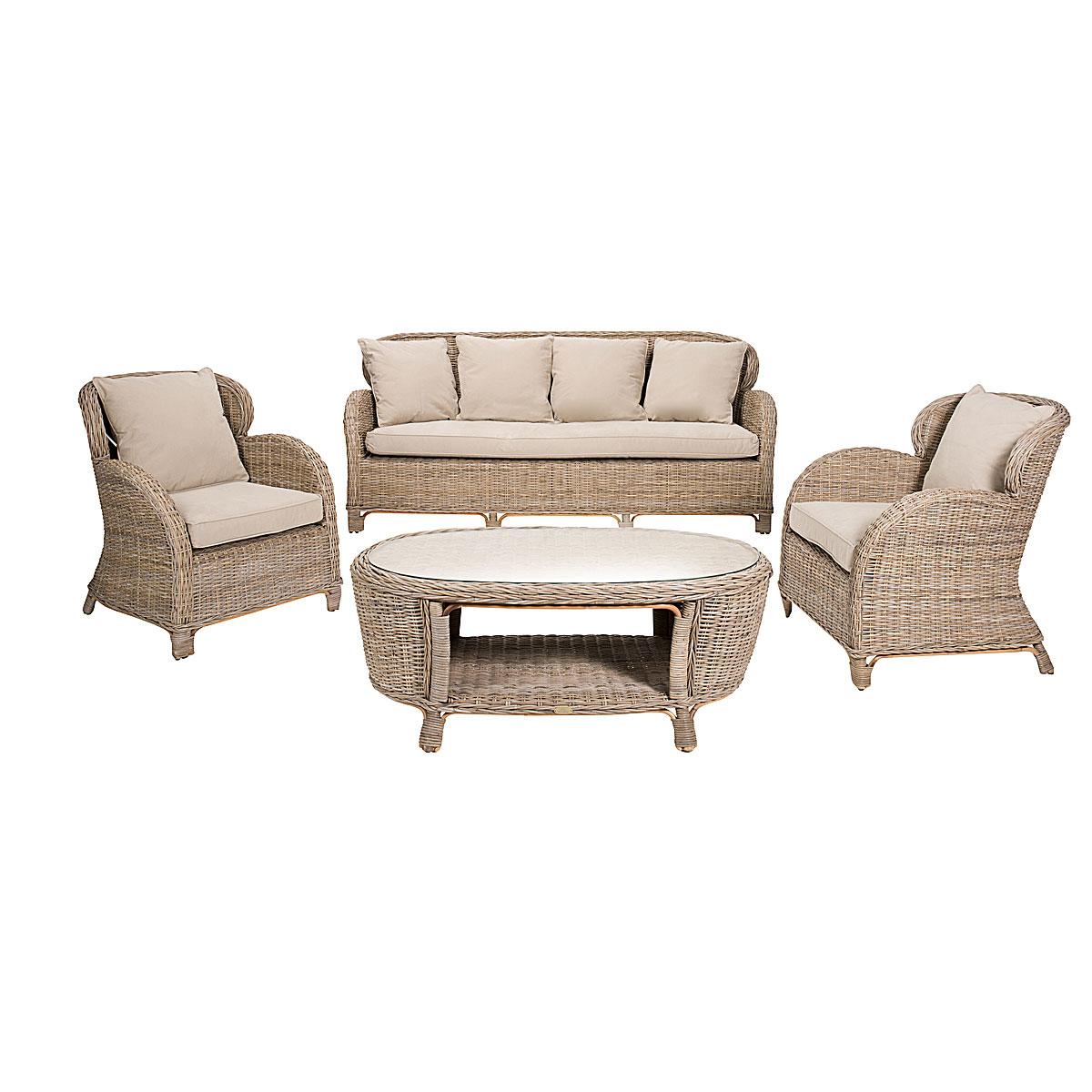 salon rotin pour veranda pas cher