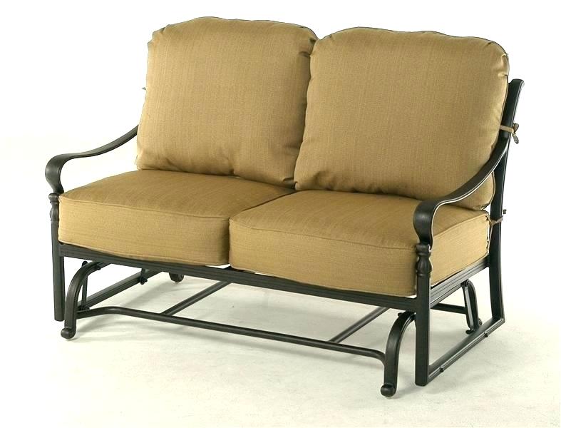 veranda metal patio loveseat glider