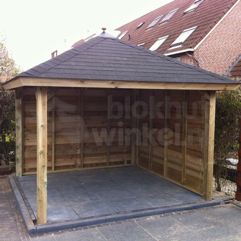veranda achter garage