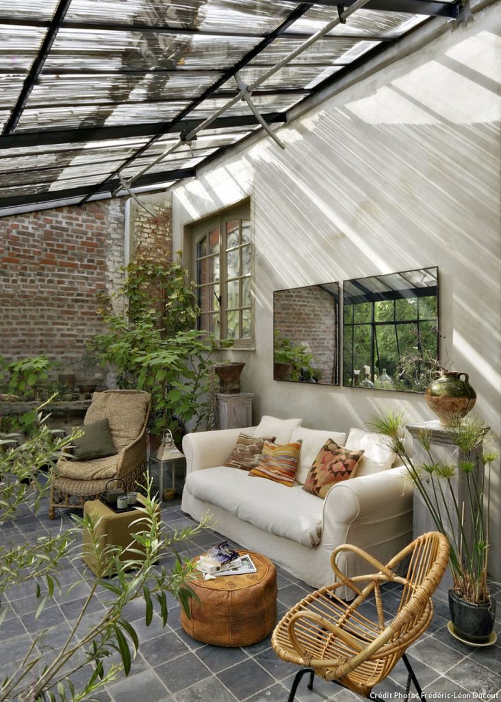 veranda salon cocooning