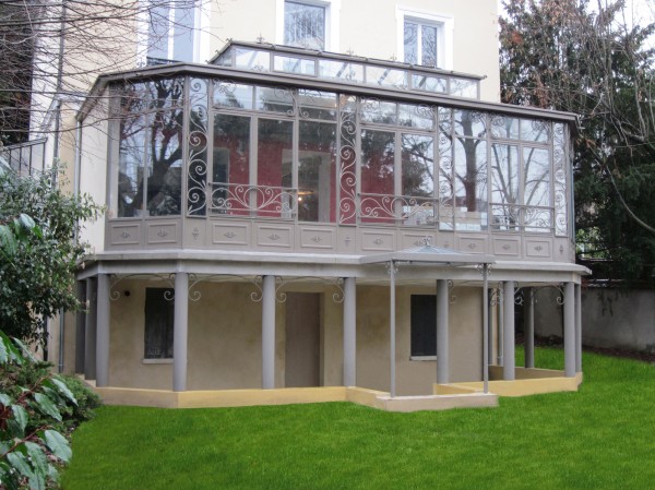 veranda maison etage