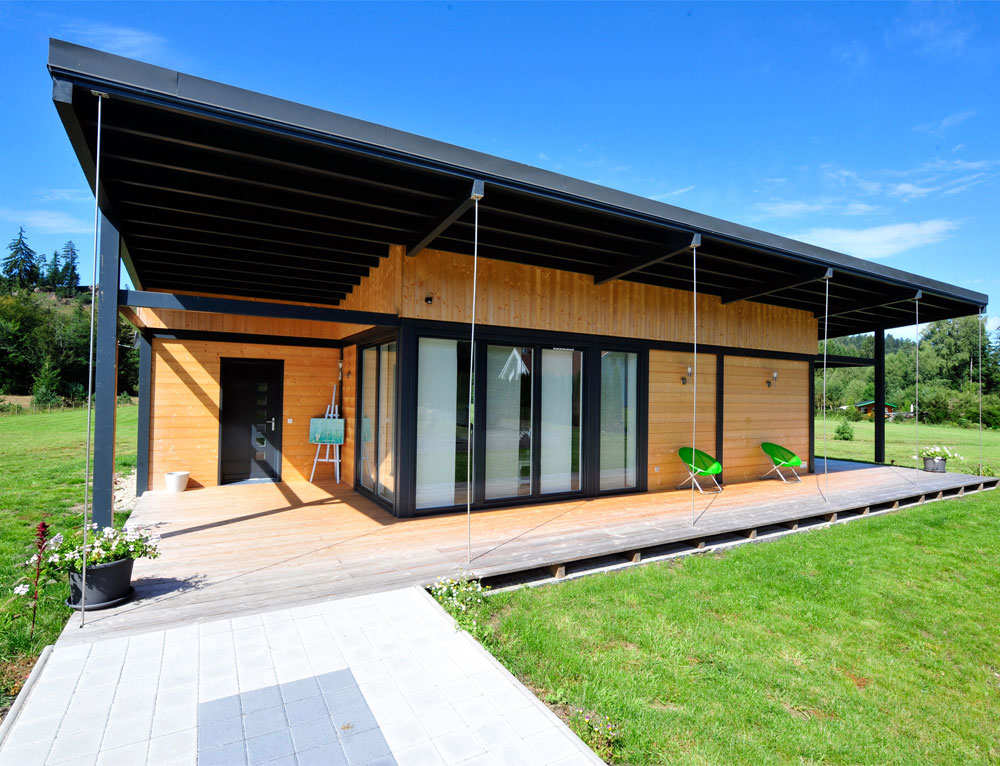 veranda sur maison bois