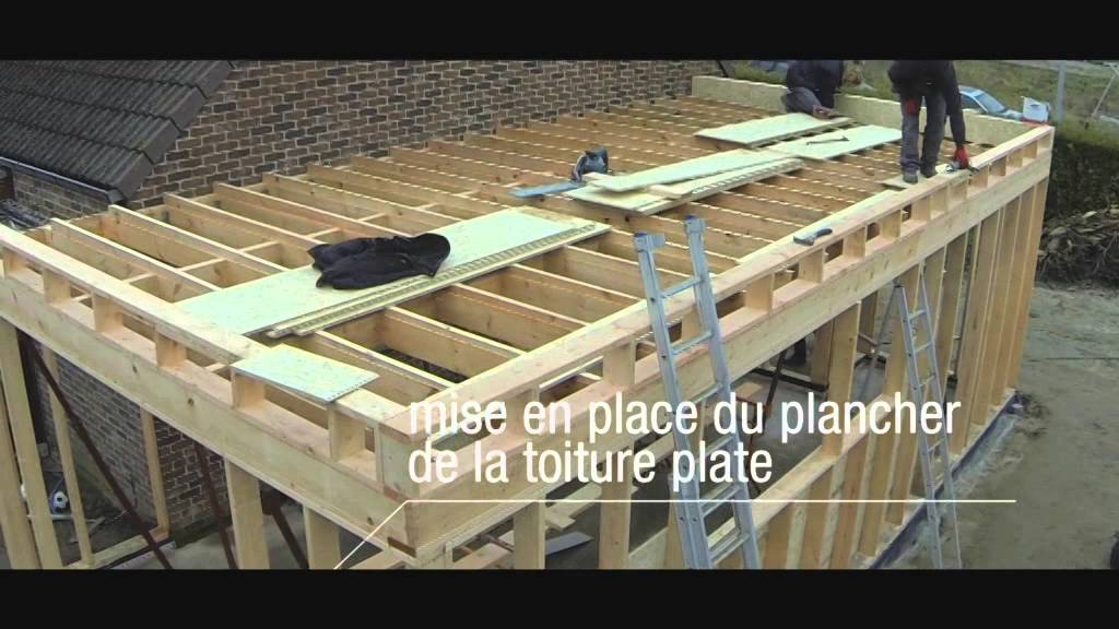 construire veranda toit plat
