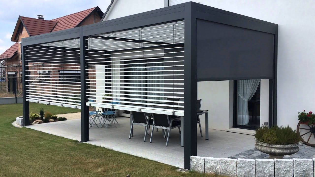 veranda rideau bioclimatique