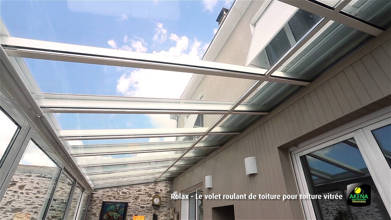 volet roulant de toiture de veranda