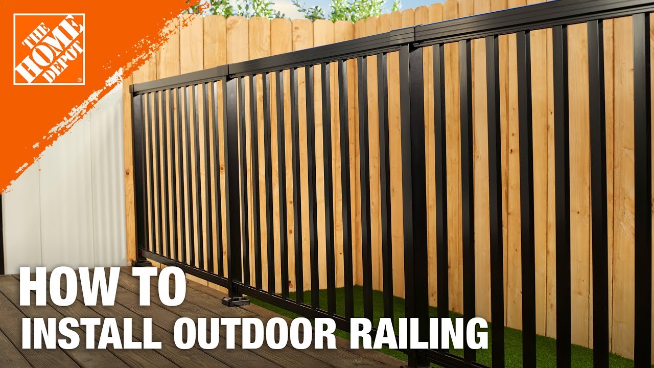 veranda aluminum railing home depot