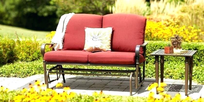 crosley veranda metal patio sofa glider