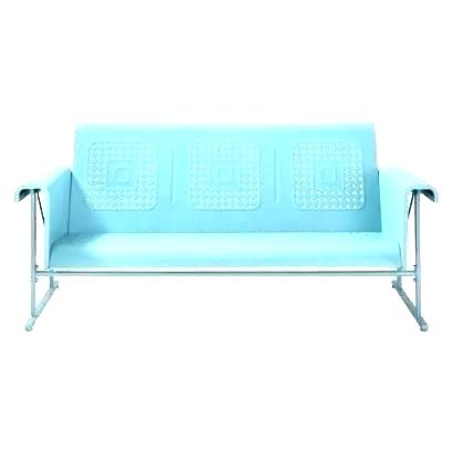 veranda metal patio sofa glider