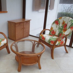 meuble veranda rotin pas cher