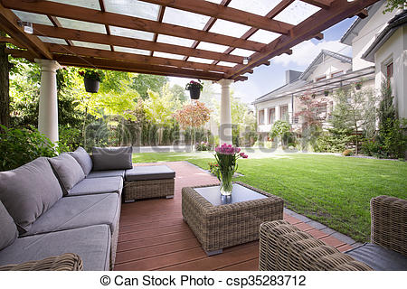 veranda meuble jardin
