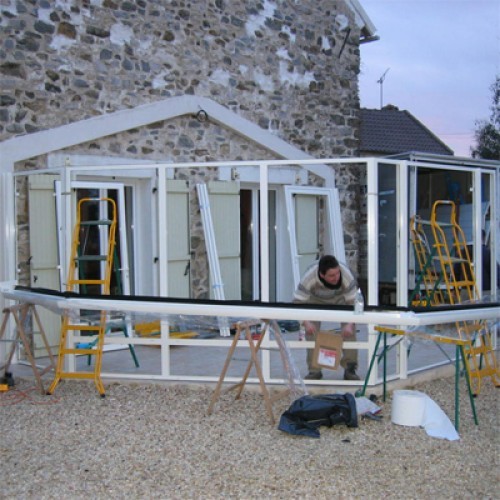 vÃ©randa en aluminium thermolaquÃ©