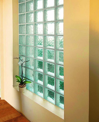 veranda en brique de verre