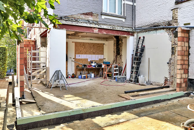 betonplaat veranda