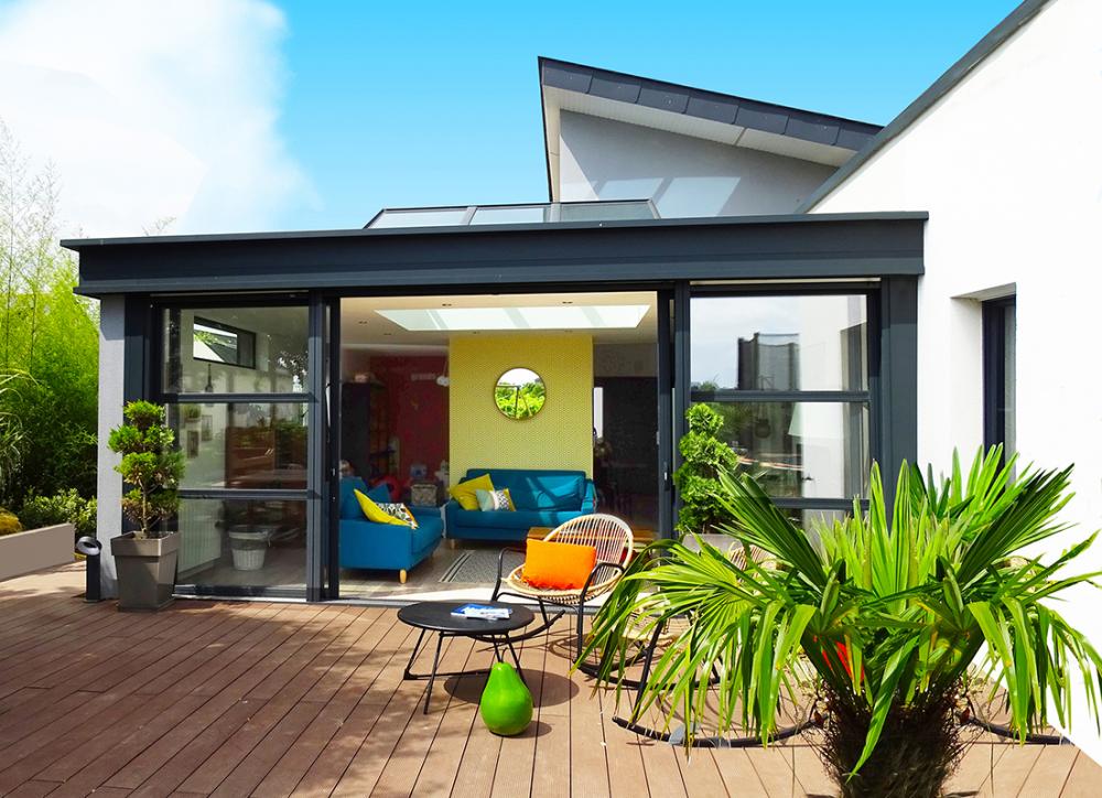 veranda avec jardin