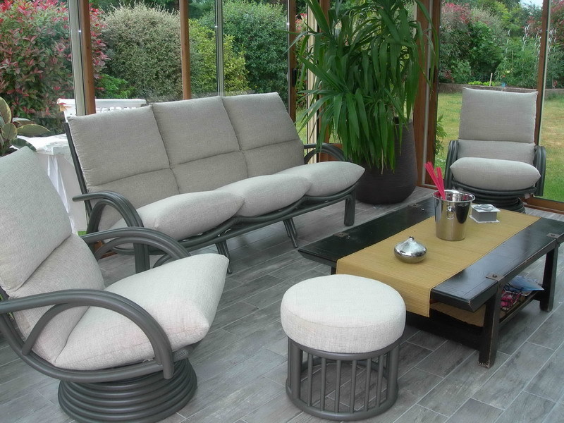 salon rotin pour veranda