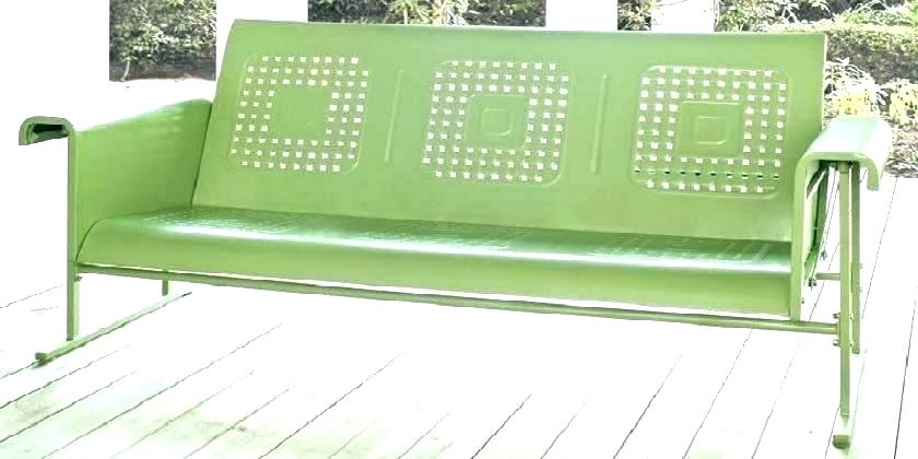crosley veranda metal patio sofa glider