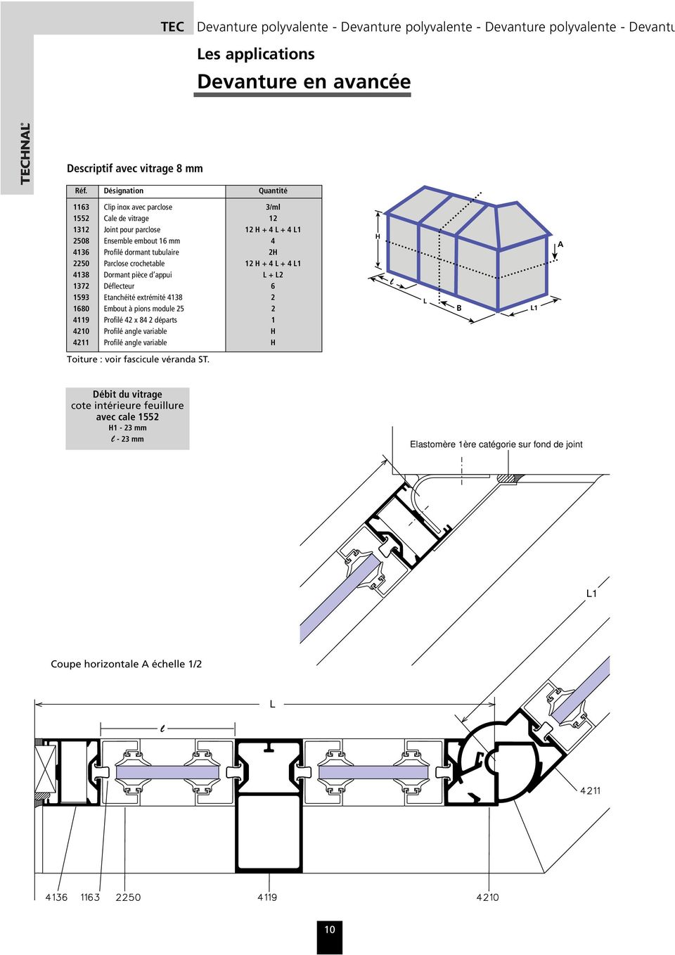 joint de veranda technal
