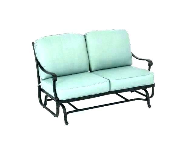 veranda metal patio loveseat glider