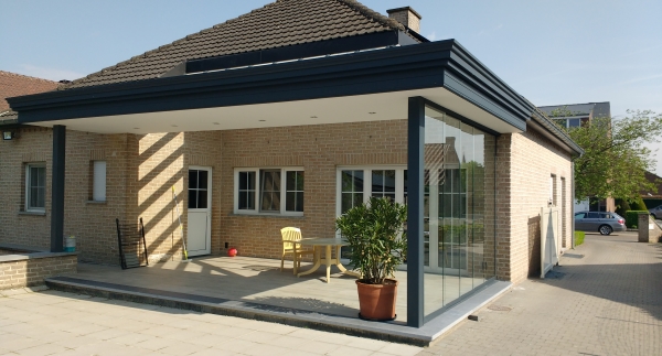 moderne veranda aan huis