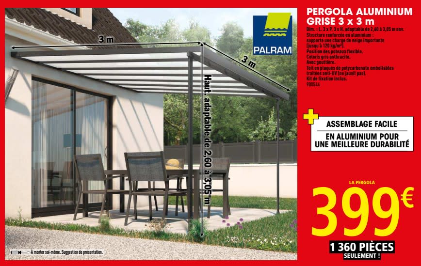 veranda en kit pas cher brico depot