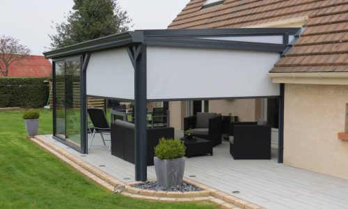 fermer une veranda en bois