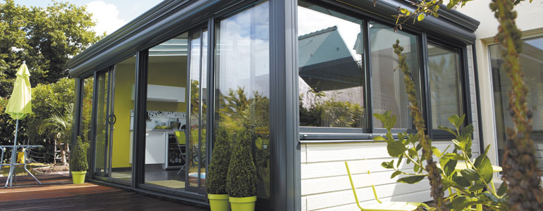 veranda rideau bois