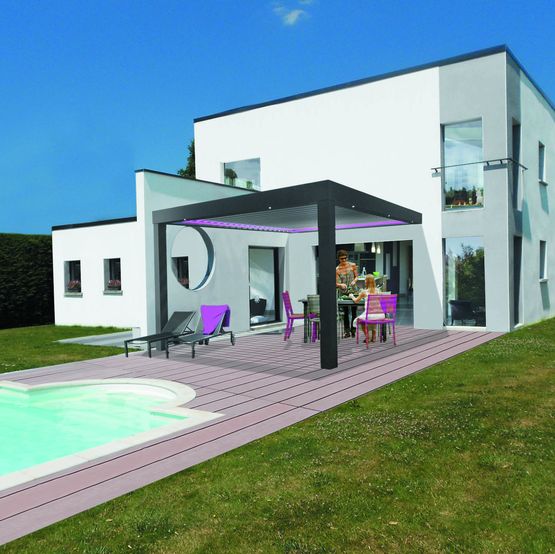vÃ©randa en aluminium thermolaquÃ©