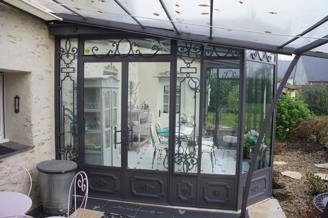 veranda en metal