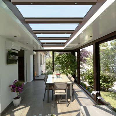 amenagement veranda contemporaine