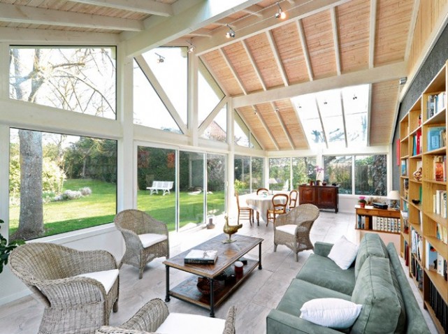 amenagement veranda en salon