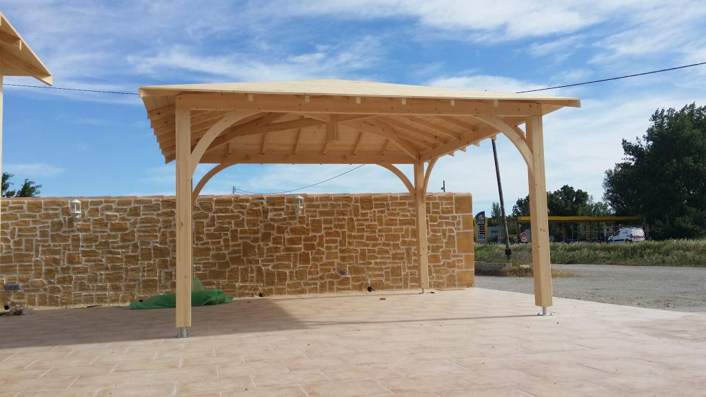 veranda kiosque bois