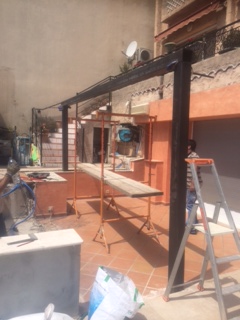 veranda ossature metallique