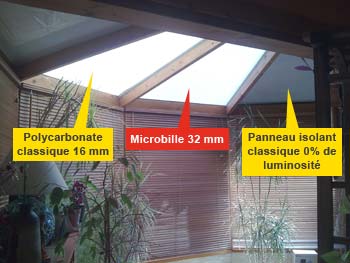 veranda en plaque polycarbonate