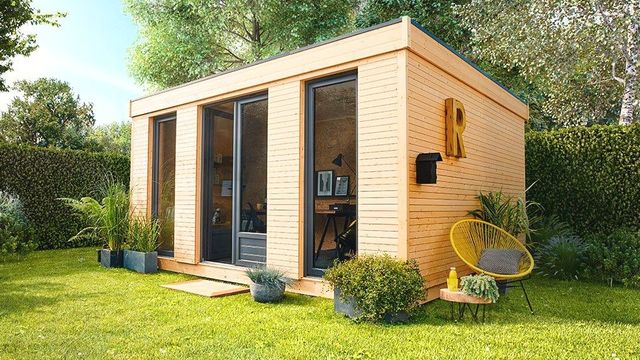 abri de jardin avec veranda