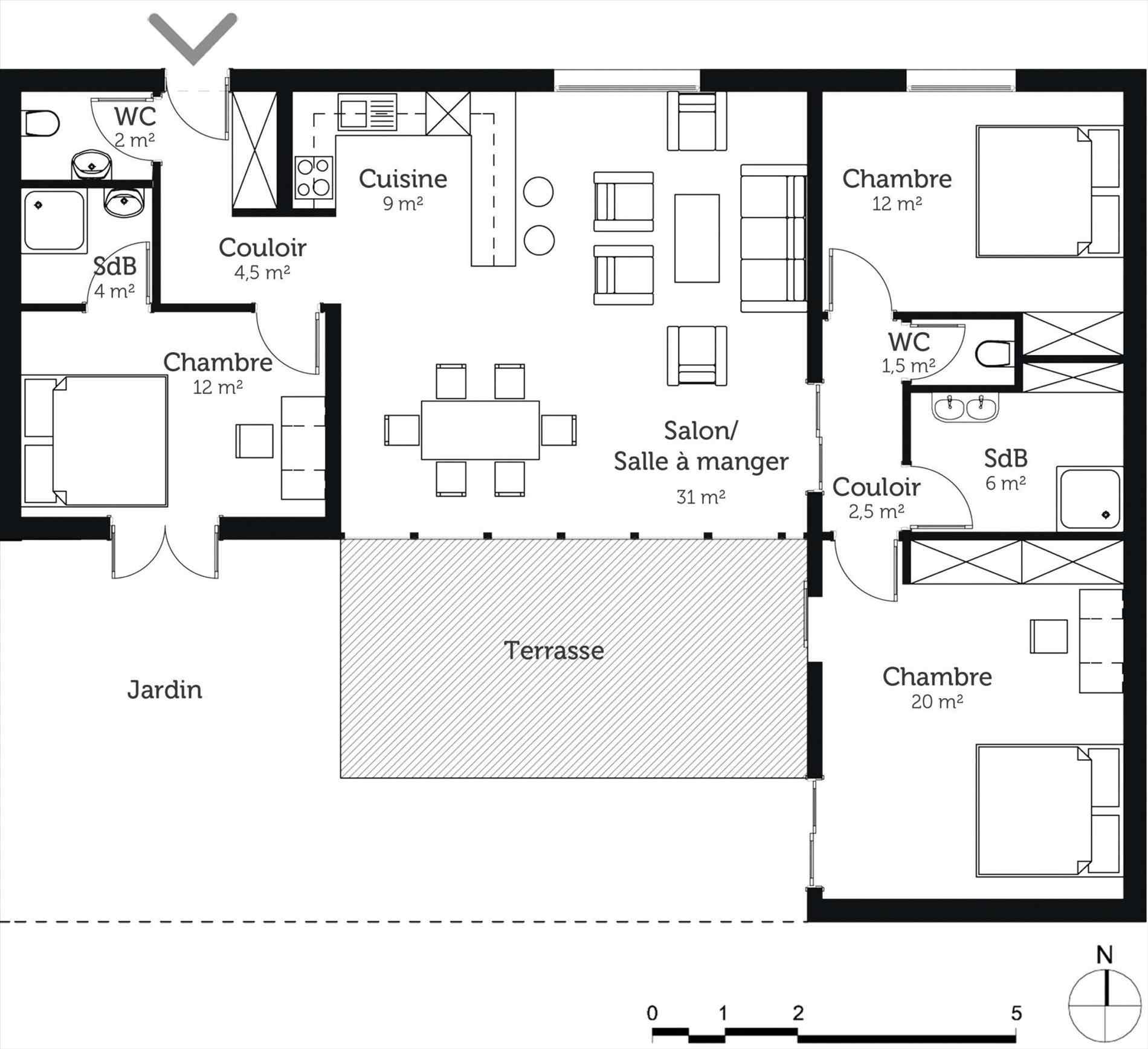 maison veranda plan
