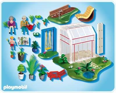 veranda et jardin playmobil 4281