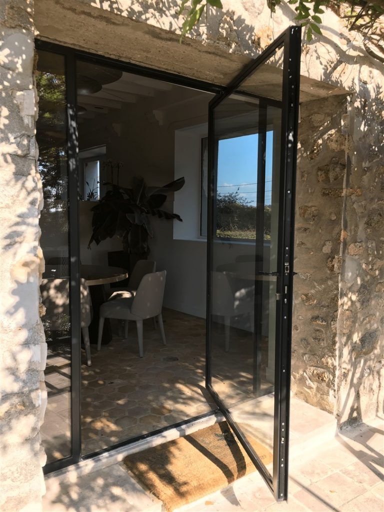 porte veranda fer
