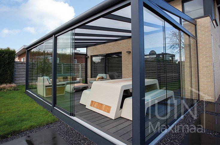 veranda solaire coulissante