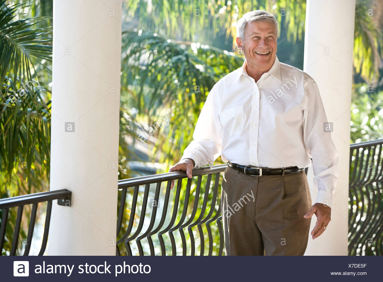 man veranda