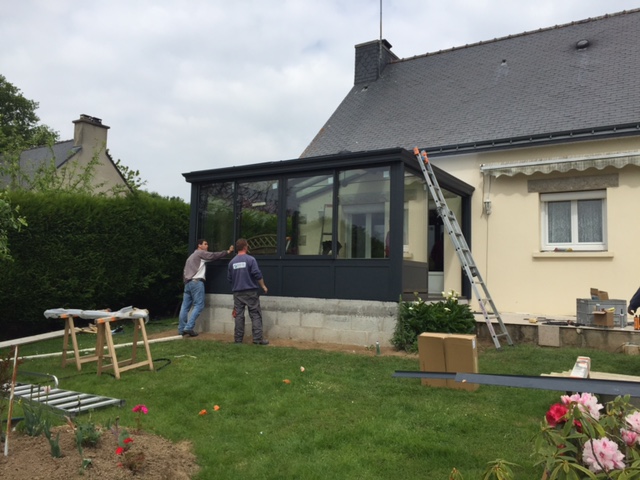 veranda acier bretagne